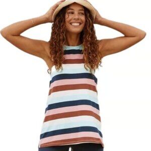 Matilda Jane Sierra Tank – Women’s Large 🌈 Soft cotton blend colorful stripes